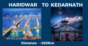 Haridwar to Kedarnath distance by tourguideblog